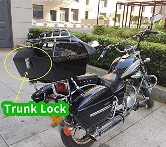 Minho Motorcycle Rear Trunk Lock in Iron Metal Material Anti‑Theft Trunk Lock