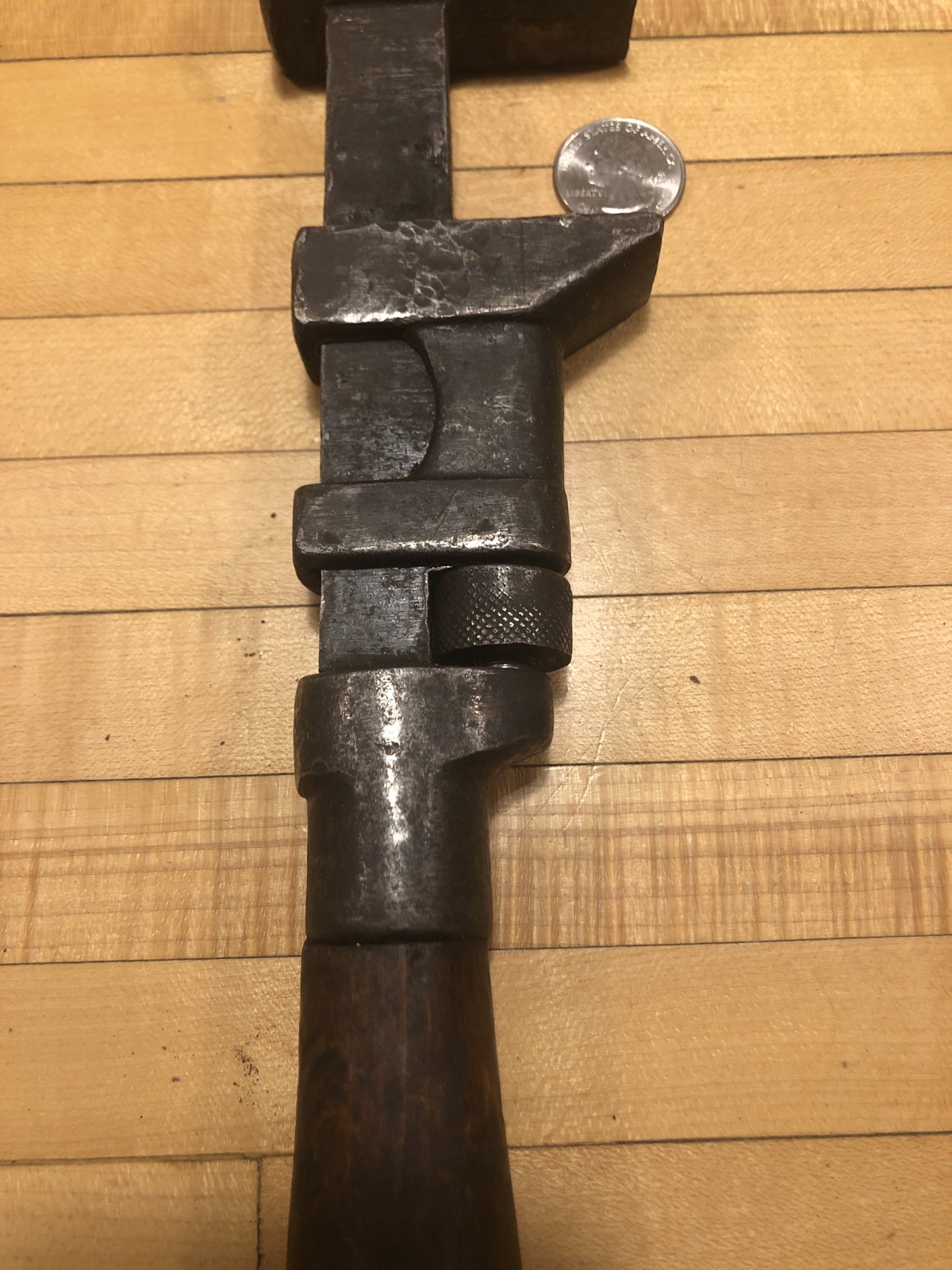 Vintage 10″ PS&W Peck Stow & Wilcox Stronghold Adjustable Perfect Handle Wrench