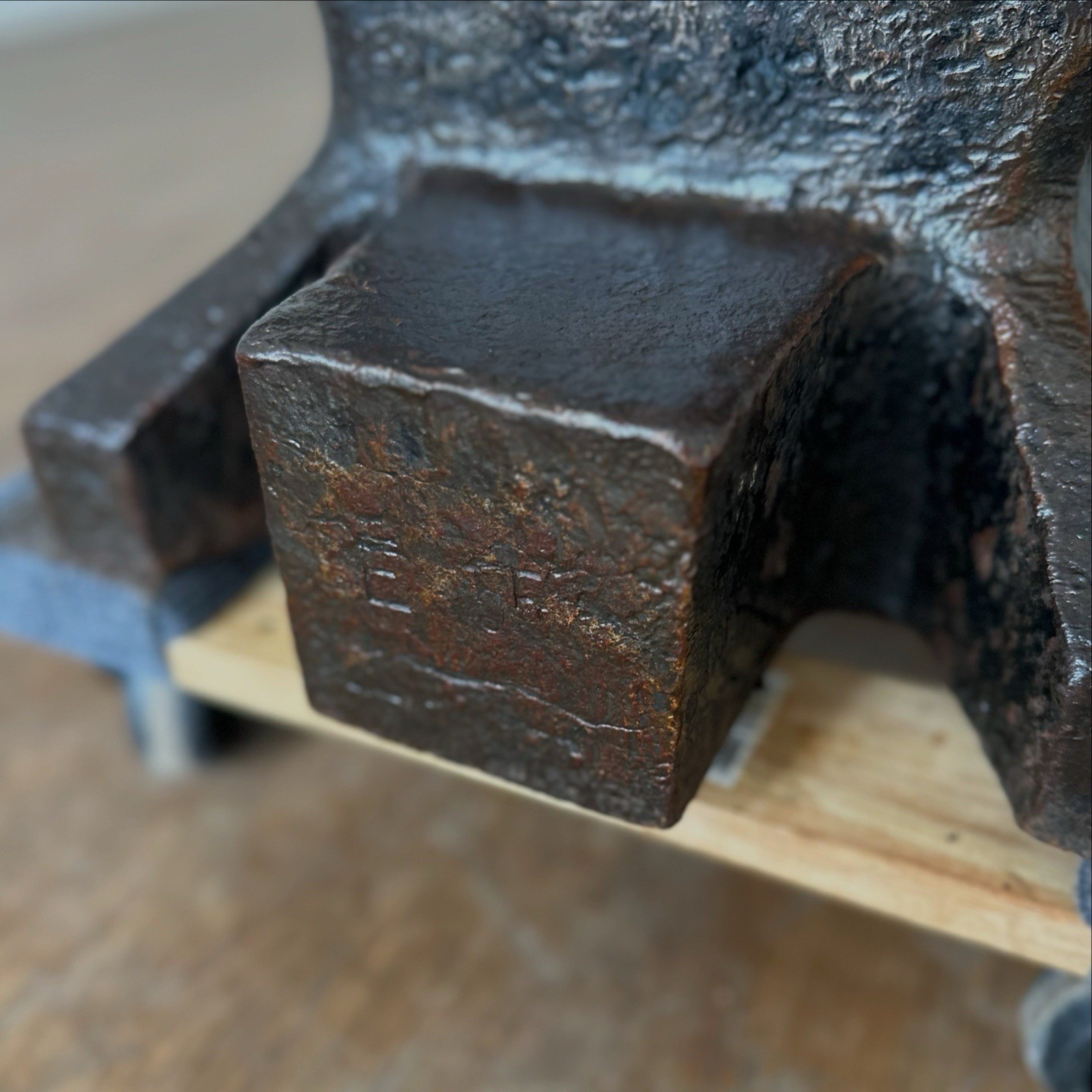 Vintage 304 Lb Kohlswa Single Horn Anvil, Upsetting Block, Free Biz Shipping