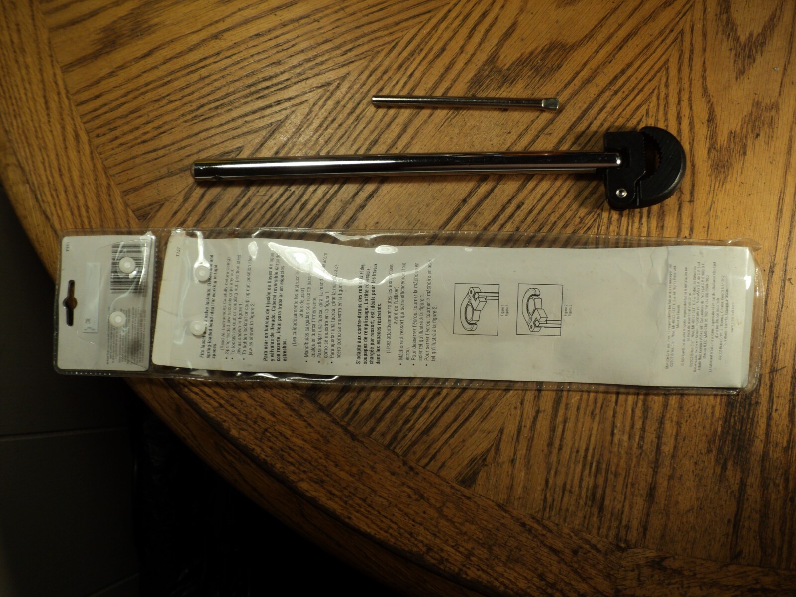 Brass Craft Basin Wrench Tool No. T151 w/ Plastic Case 11-7/8″ Long New Taiwan