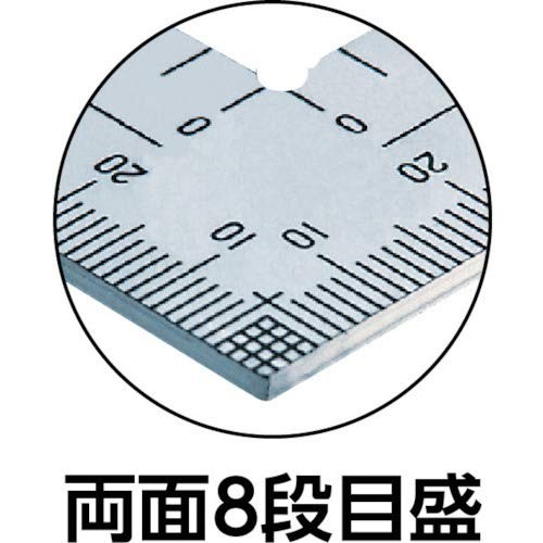 Shinwa Sokutei Thick Wide Silver 30cm 10421