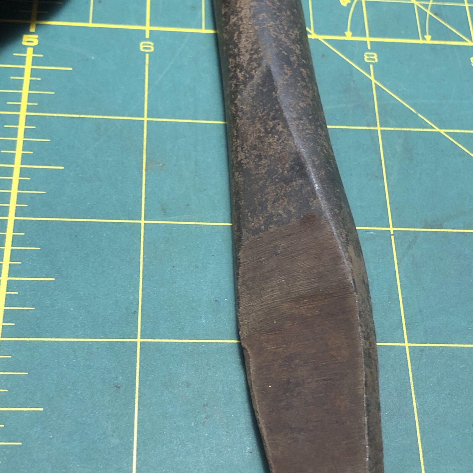 Antique Blacksmith’s Pointed Punch Tool 8-1/8 in. Old Handmade Blacksmith Tool