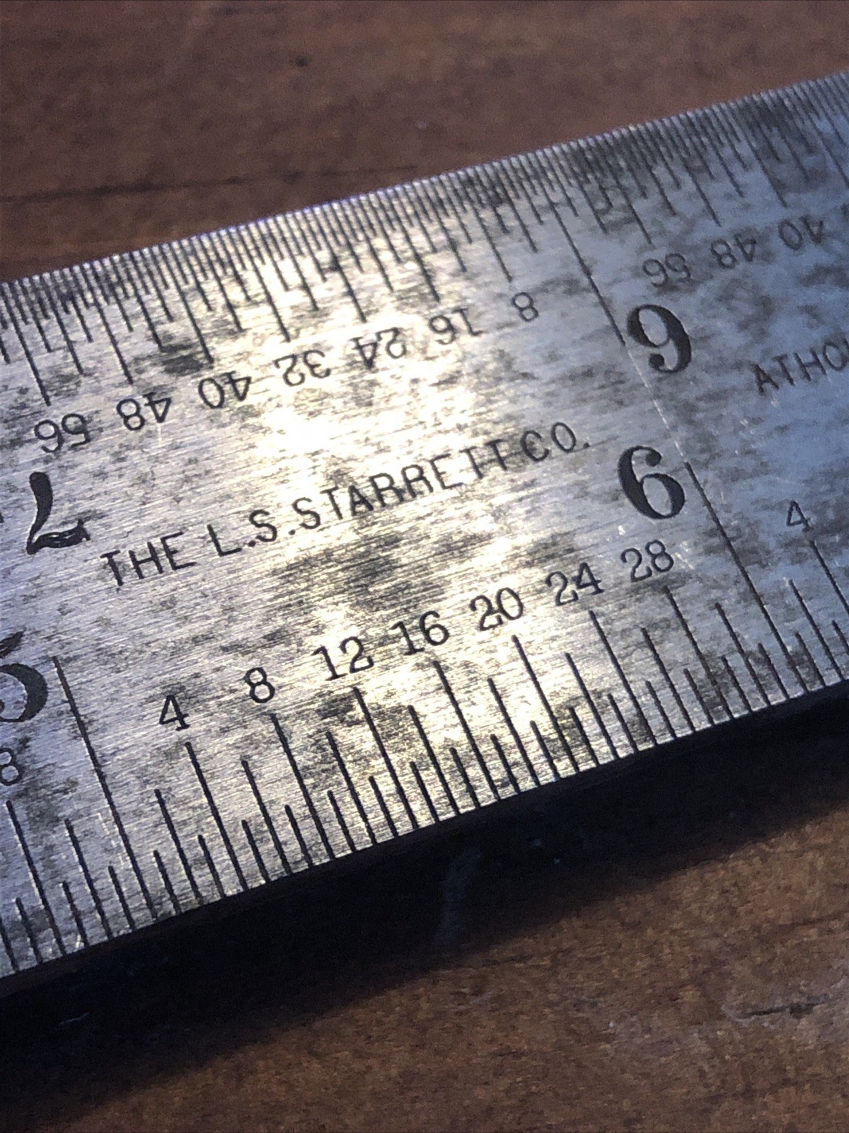 Vintage Tool L.S. Starrett Co. No. 4R GRAD Combination Square Level Use Restore