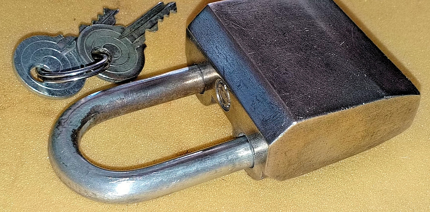 Padlock USSR ORIGINAL 2 keys in the Set Working Soviet Rare Original Vintage