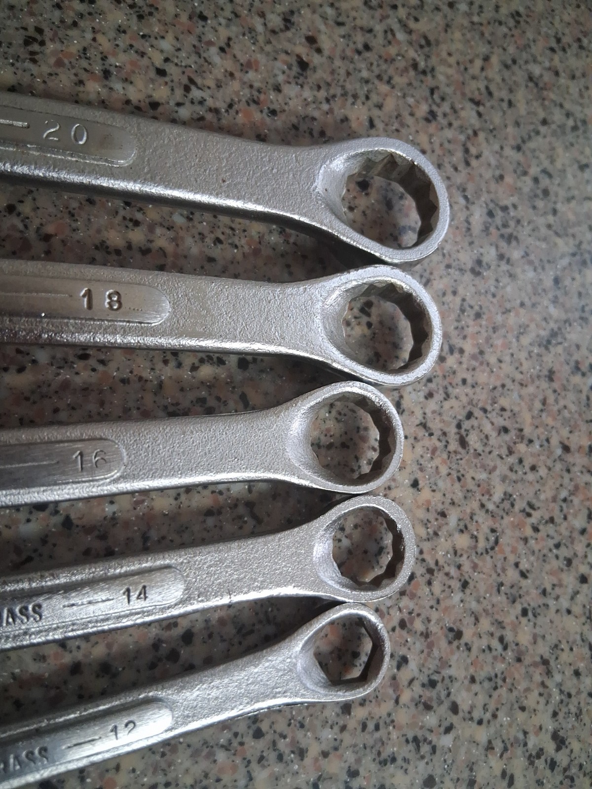 Blue Grass 5 Piece Wrench Set USA