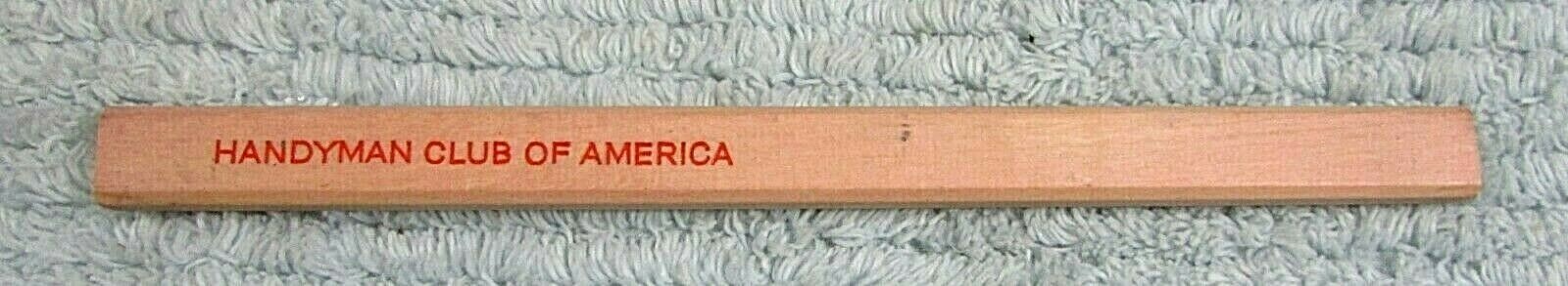 New Vintage 1980s Handyman Club of America Unsharpened Carpenter’s Pencil