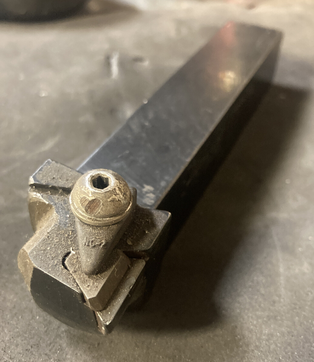 Valenite 1″ Metal Lathe Turning Tool Holder NVTGR 16 Triangle Indexable Insert