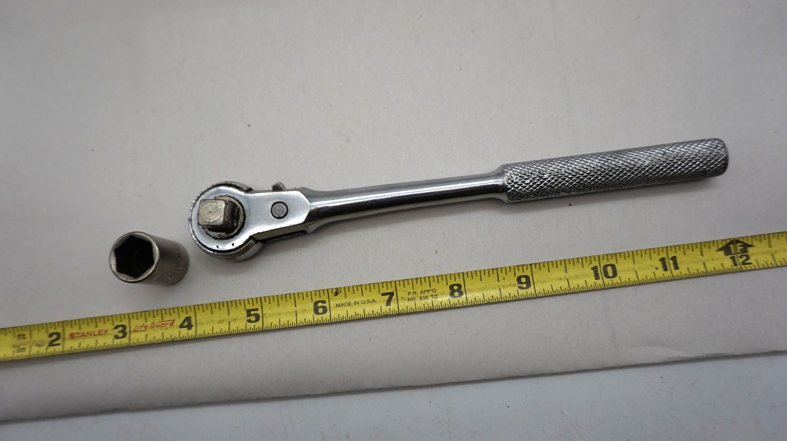 Vintage Thorsen No. 77J, 3/8″ Drive, Open Style Ratchet Bonus 1/2″ 316X socket