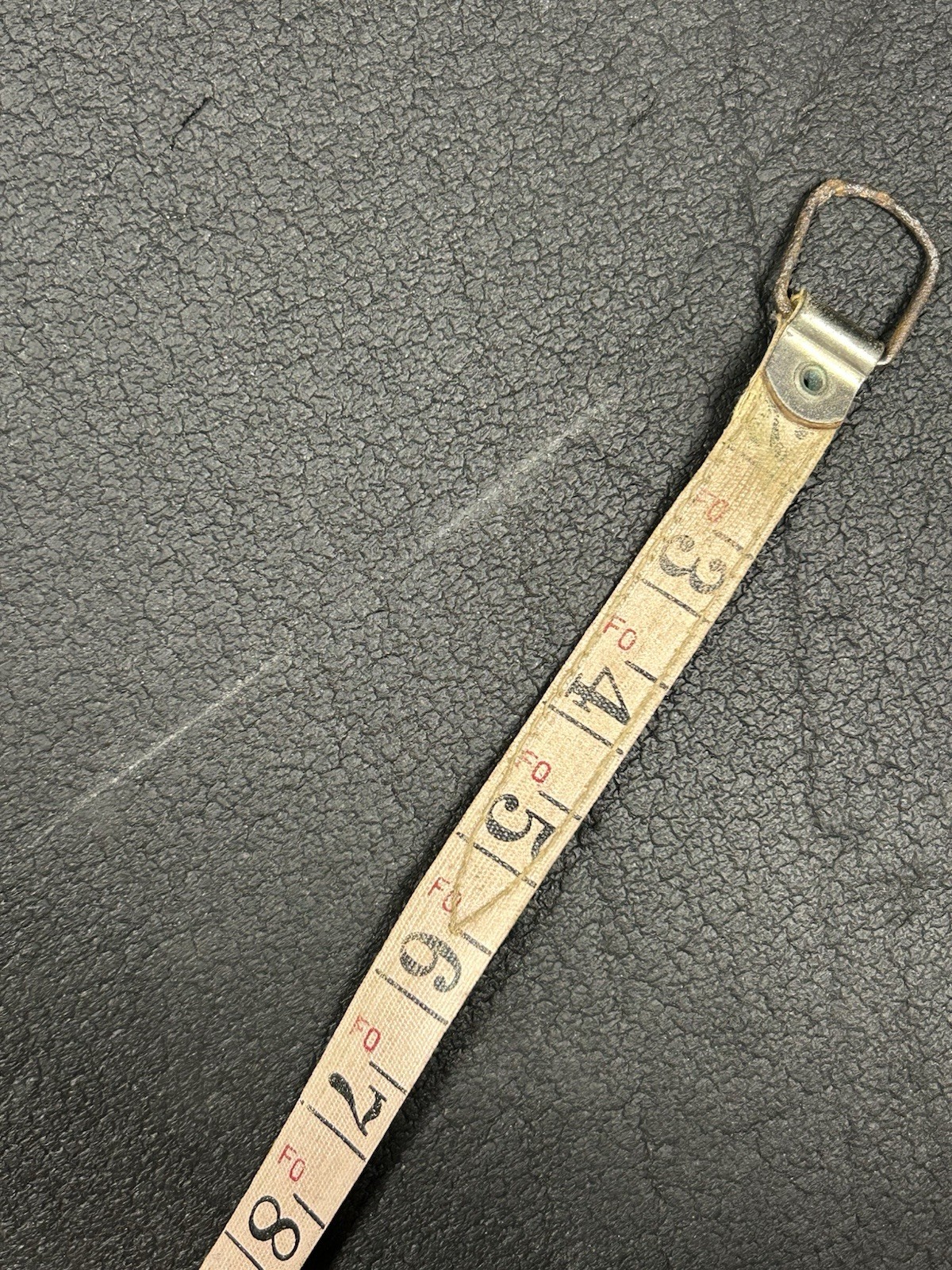 Keuffel & Esser Co New York Dartmouth 100′ Sewn Leather Case Fabric Tape Measure