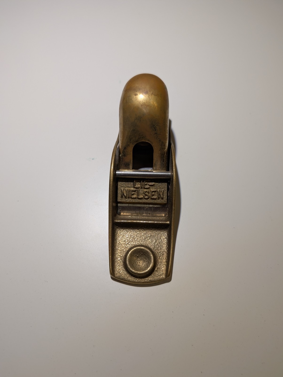Lie-Nielsen 102 Low Angle Block Plane -USA Made With Made In France Leather Case