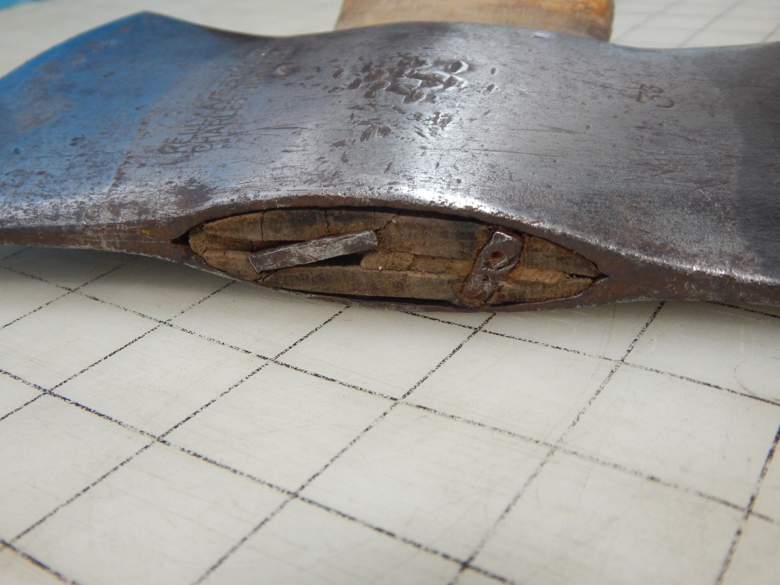 Vintage Double Bit Axe, KELLY AXE AND TOOL CO. CHARLESTOWN , Cherokee Handle