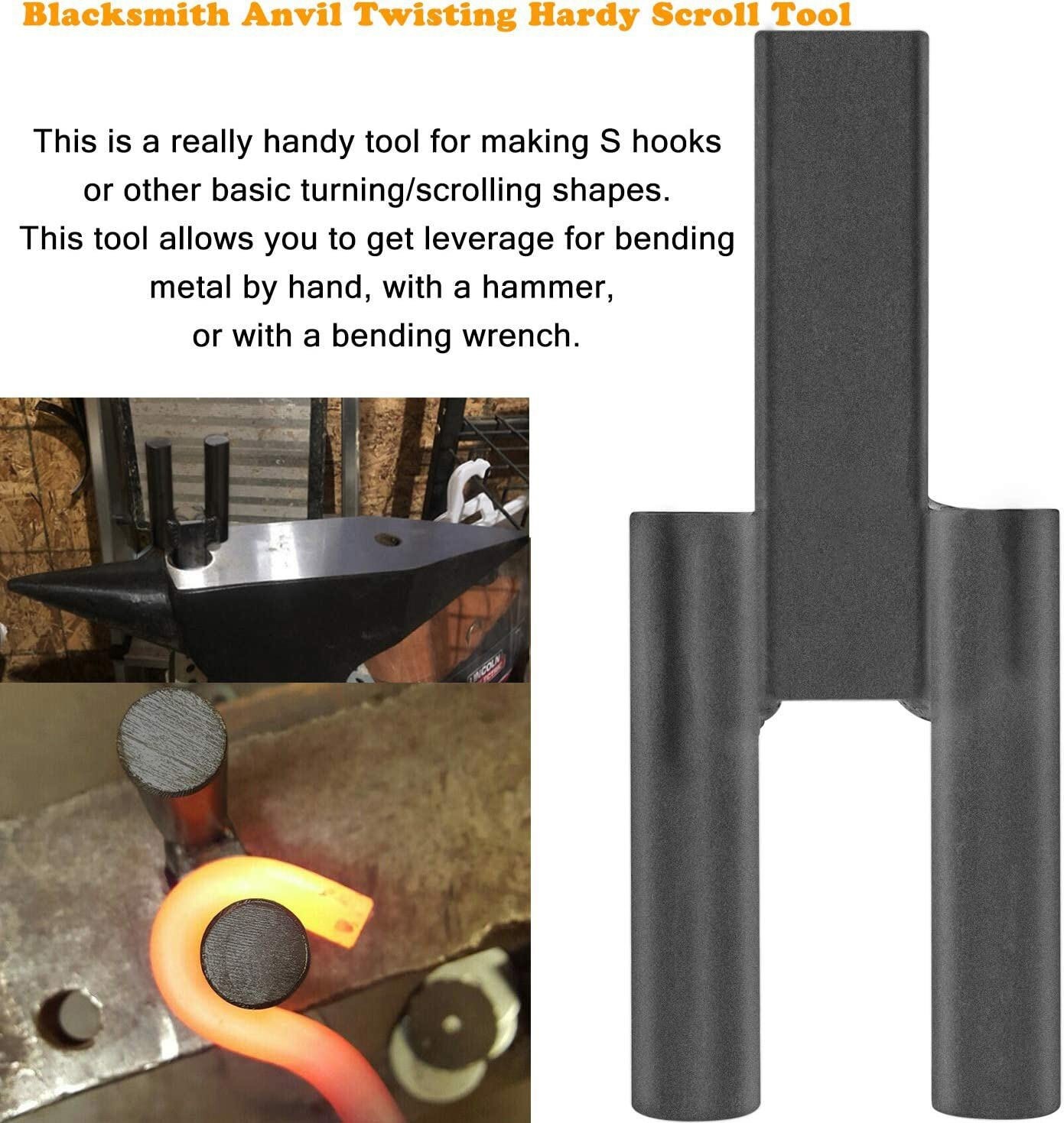 4Pcs Blacksmith Anvil Hardy Tool Set Fits 1inch Hardy Hole in a anvil or vise