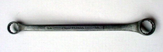Sears Craftsman 3/4″ & 7/8″ Offset Double Box End Wrench V Series USA 12 Point