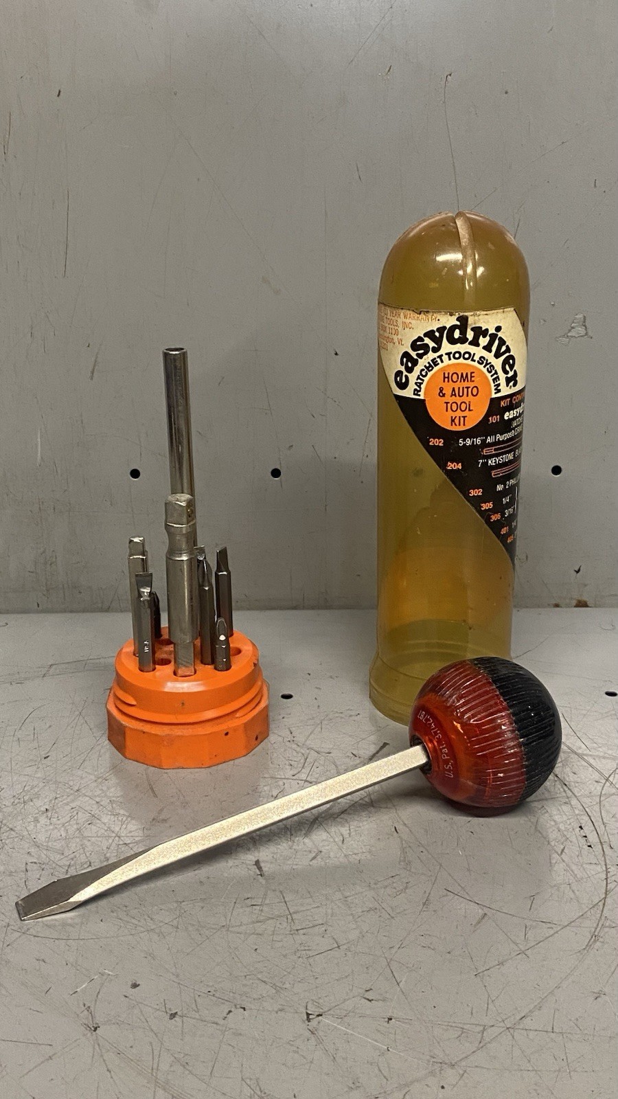 Vintage Creative Tools Inc. Easydriver Ratchet Tool System Ball Screwdriver