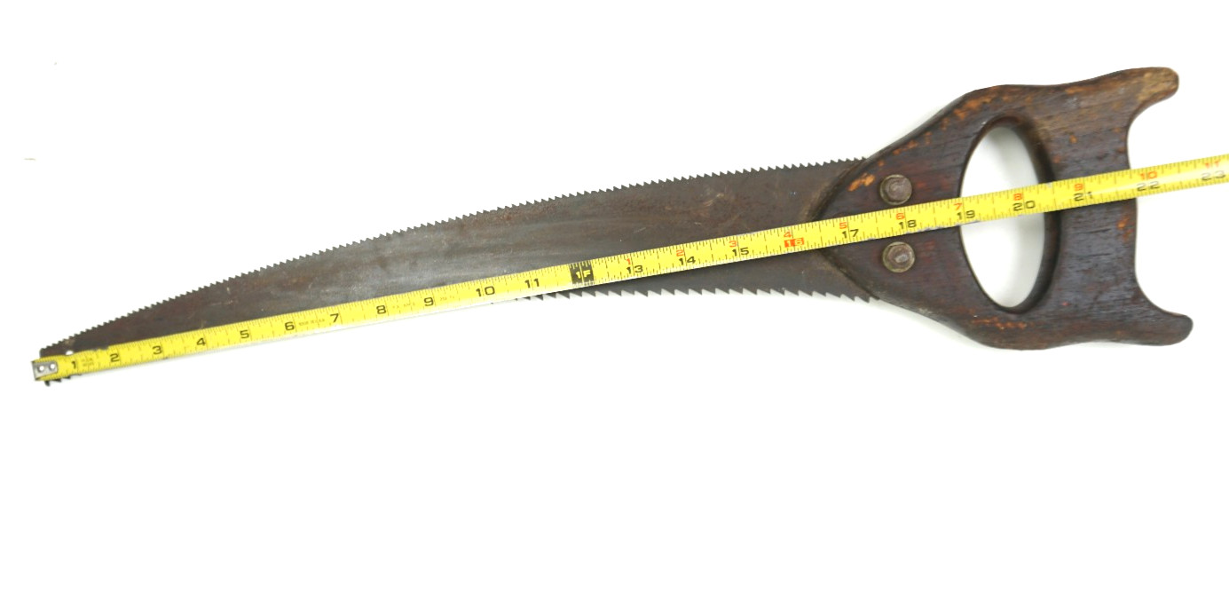 Double Edged Curved Wood Handled Tree Pruning Hand Saw