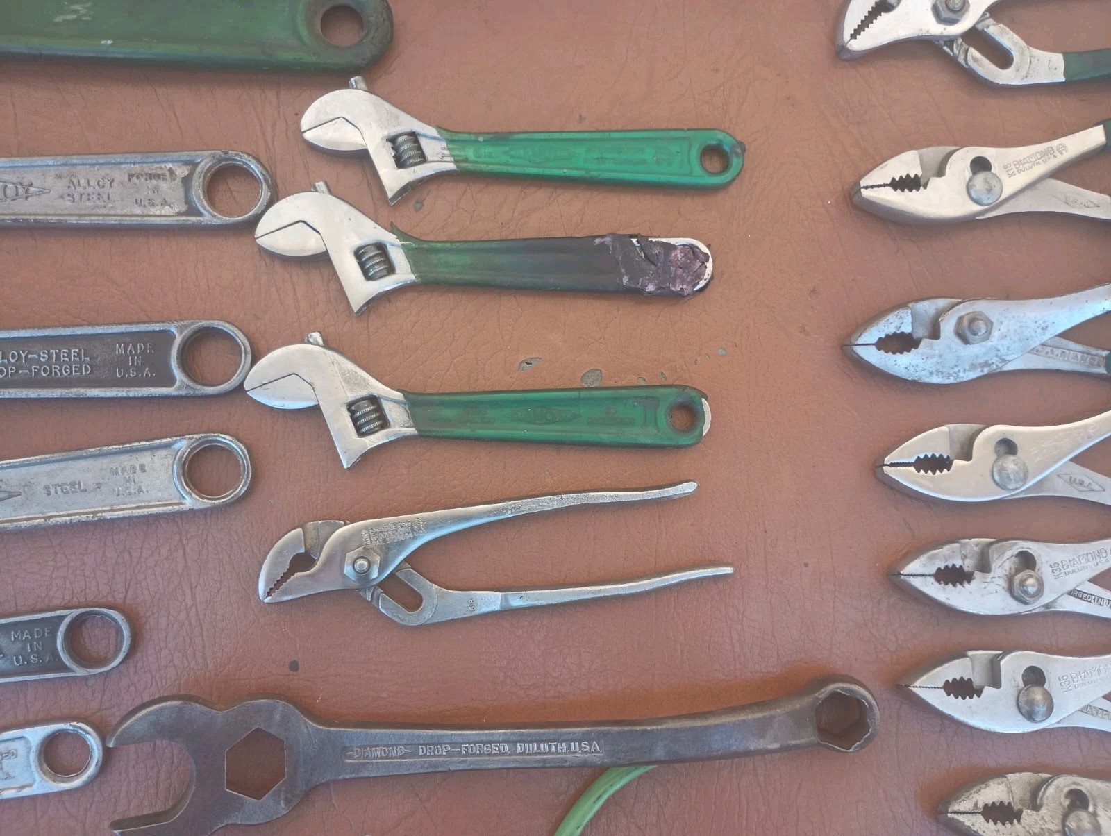 Vintage Diamond Diamalloy 30 Piece Wrench and Pliers Lot USA