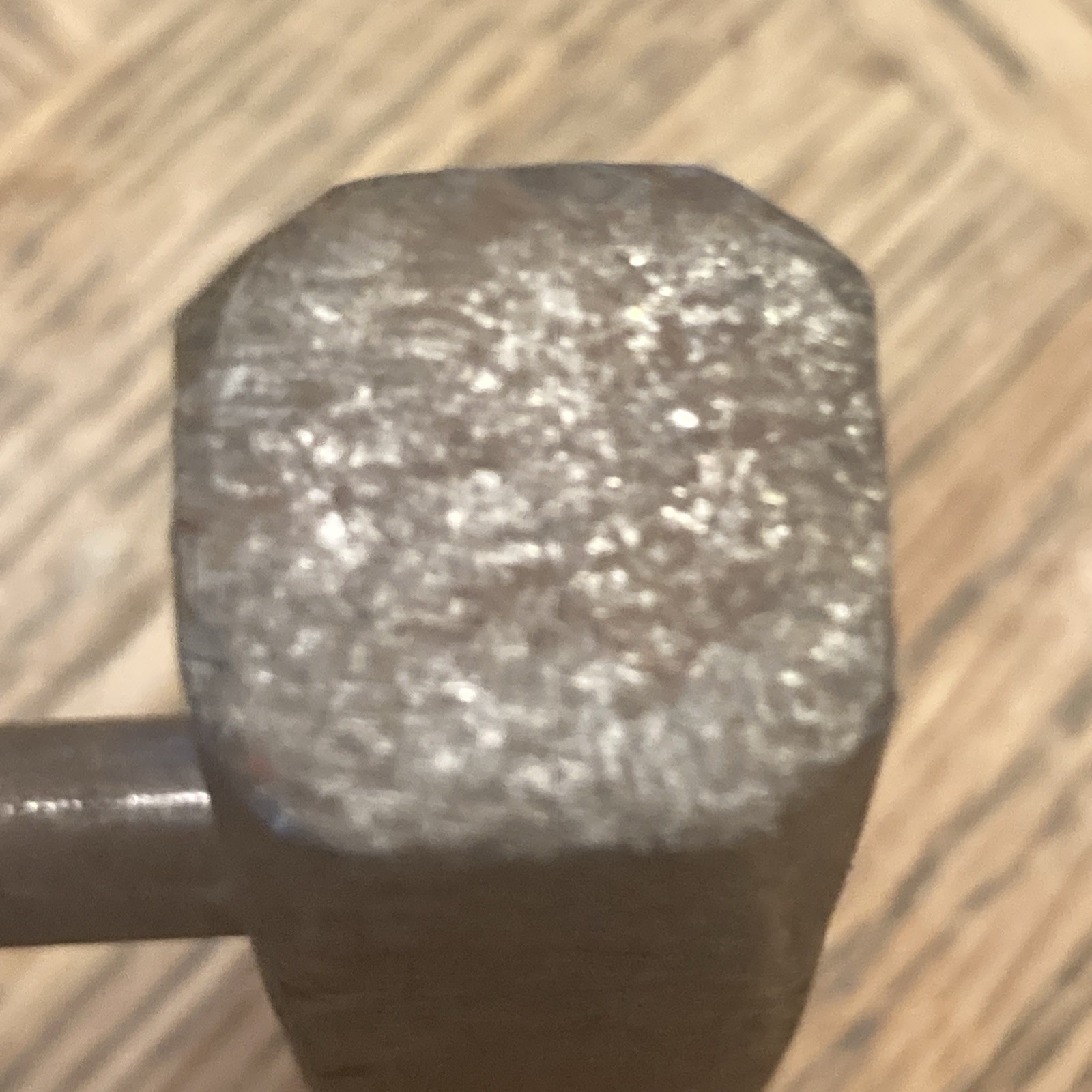 Vintage Unbranded All Iron Straight Peen Hammer 1LB 1.3OZ 9.25 inches