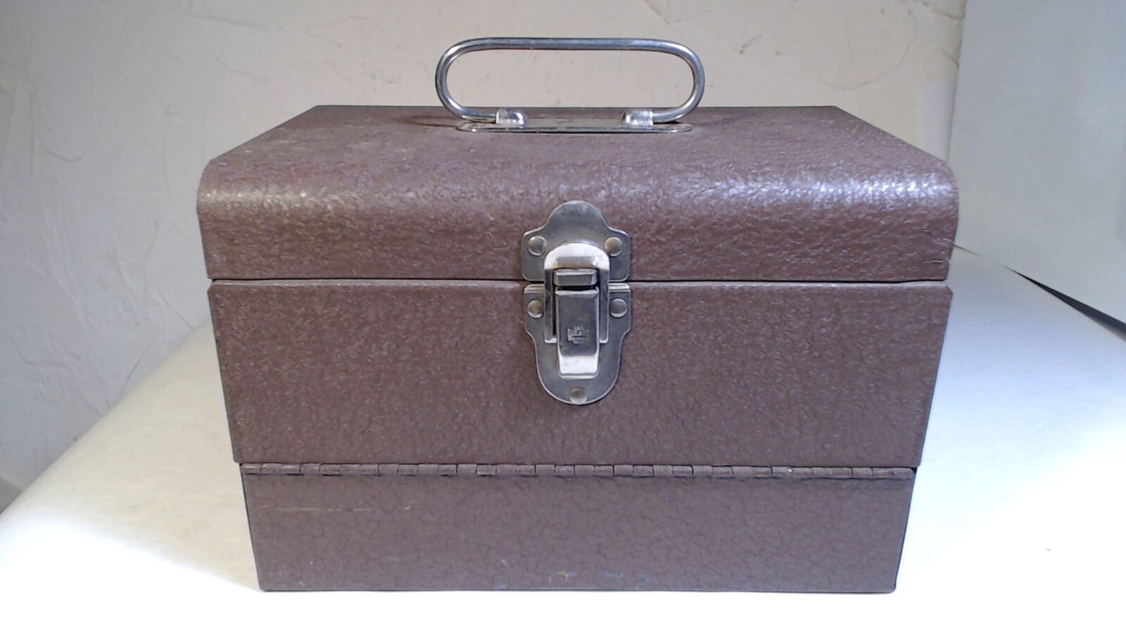 Vtg S&K Tools Metal Film Movie Reel Box Case Container Storage Sherman Klove Co.
