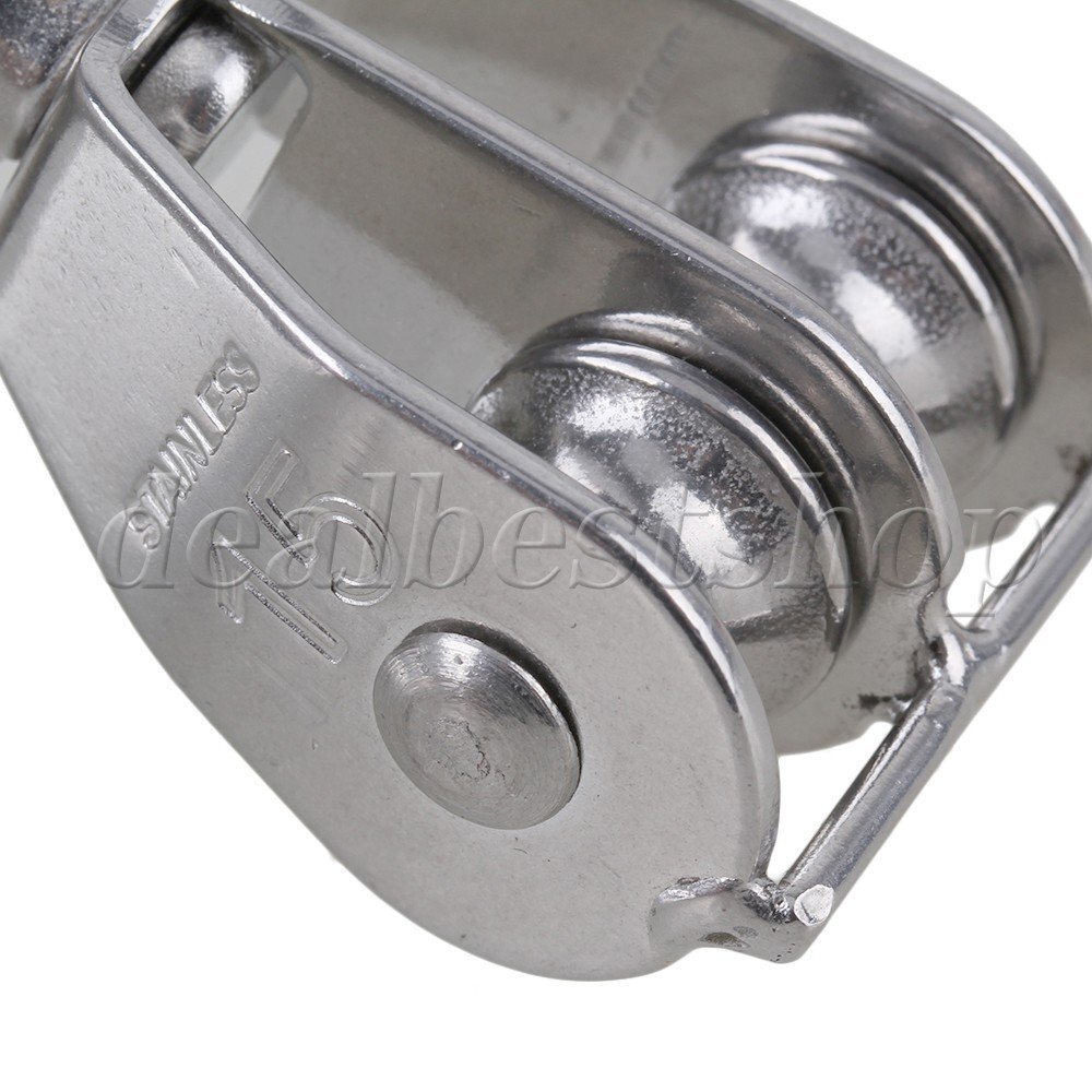 5 x Swivel Double Pulley Block Swivel Rope Pulley for Indoor and Outdoor