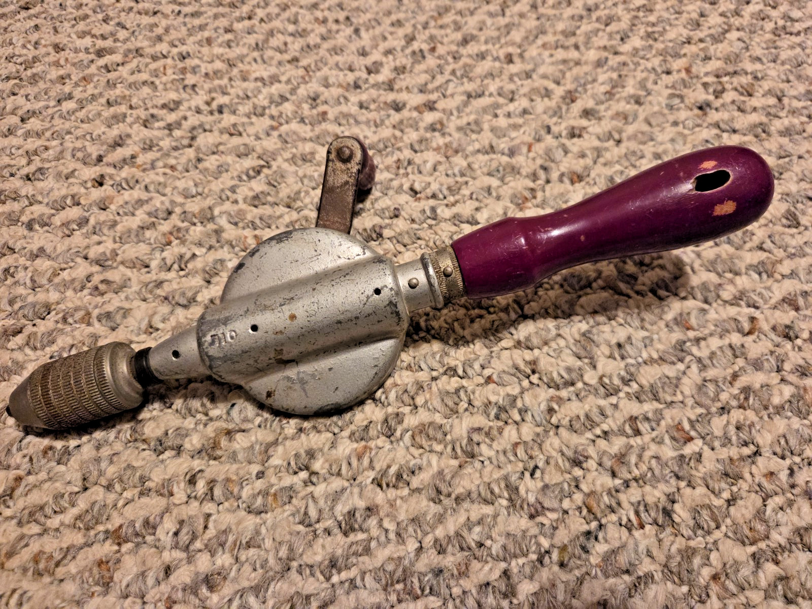 Vintage STANLEY 100 Plus Hand Drill Manual Tool Prepper