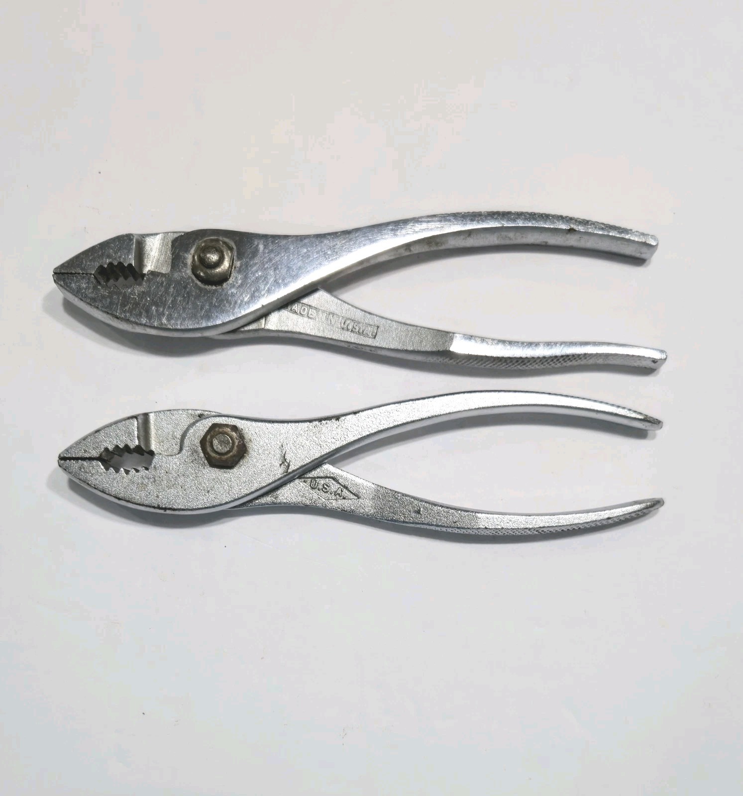Diamond Pliers (1) Motor Spec K16 And (1) K36 Slip Joint Pliers Set Duluth USA