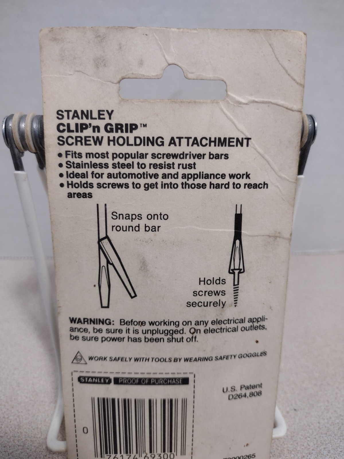 Stanley Clip ’n Grip Screw Holding Attachment 69-300 New Old Stock (v427)