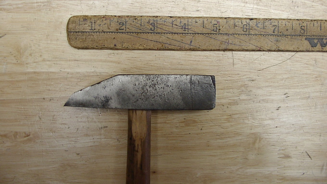 Antique Atha Cast Steel Cross Peen Hammer,1lb. 6.5oz,4-5/8″ Head,Hvy Use & Wear