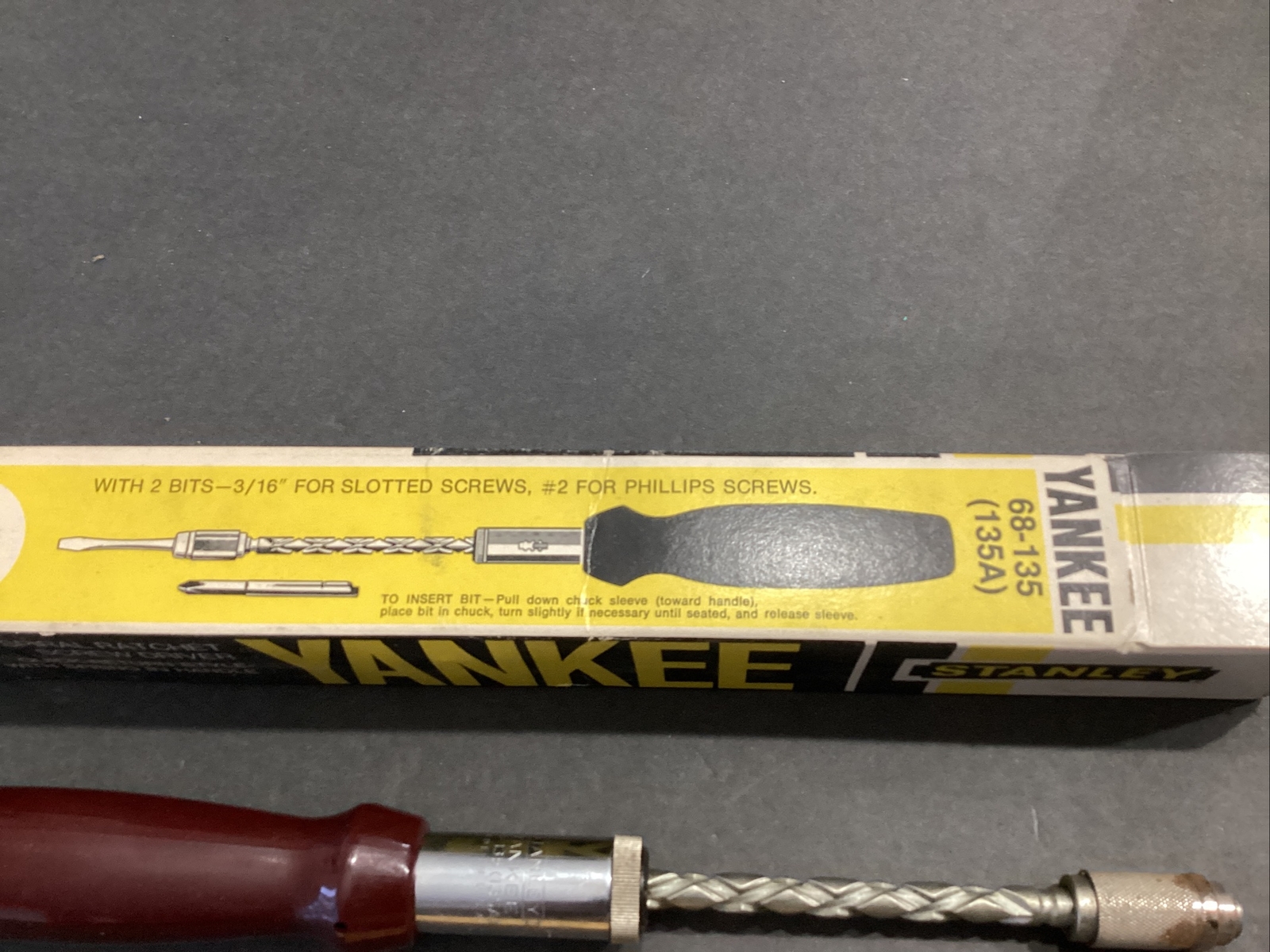 NOS NEW STANLEY YANKEE 68-135 (135A) CABINETMAKER TOOL IN BOX USA FREE SHIP