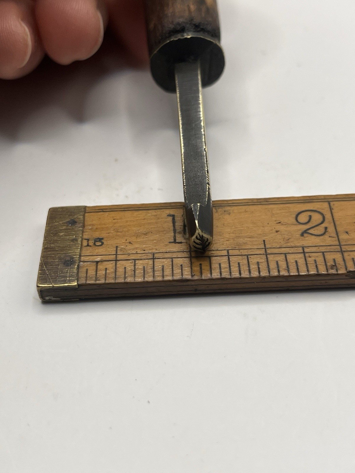 Antique Bookbinding Finishing tool Decorative Gilding Vintage Tools Design 111