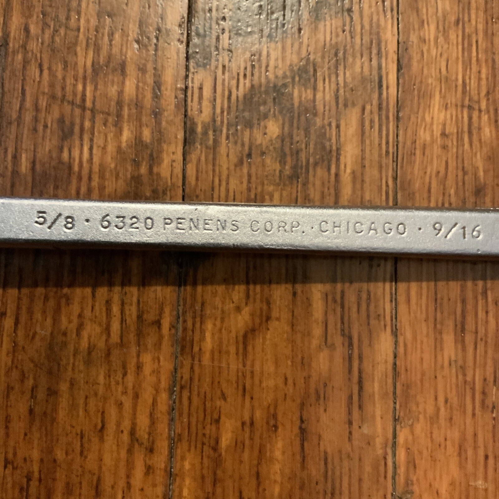 PENENS CORP Chicago USA 6320 9/16″ x 5/8″ Offset Box End Wrench12 point x 9-1/2″