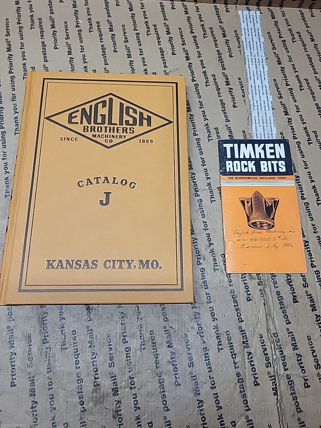 1940s English Brothers Machinery Co Catalog J Kansas City Missouri Excellent Con