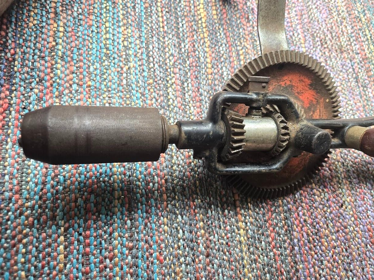 Goodell Pratt 17″ #245 Breast Shoulder Brace Hand Crank Drill Greenfield MA