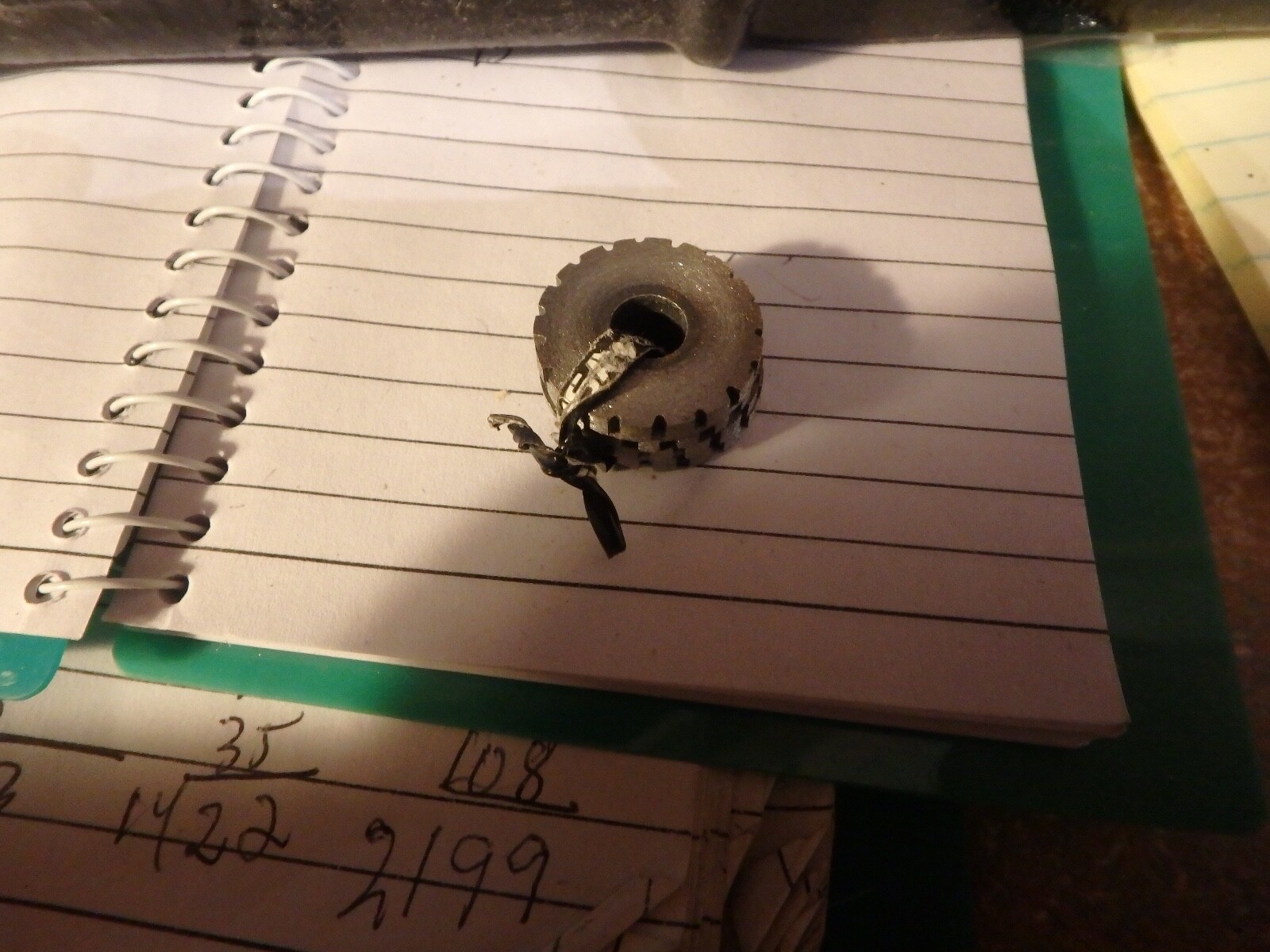 9v- VINTAGE NOS DESMOND # 0 grinding wheel Dresser w/ box, catalog & blades