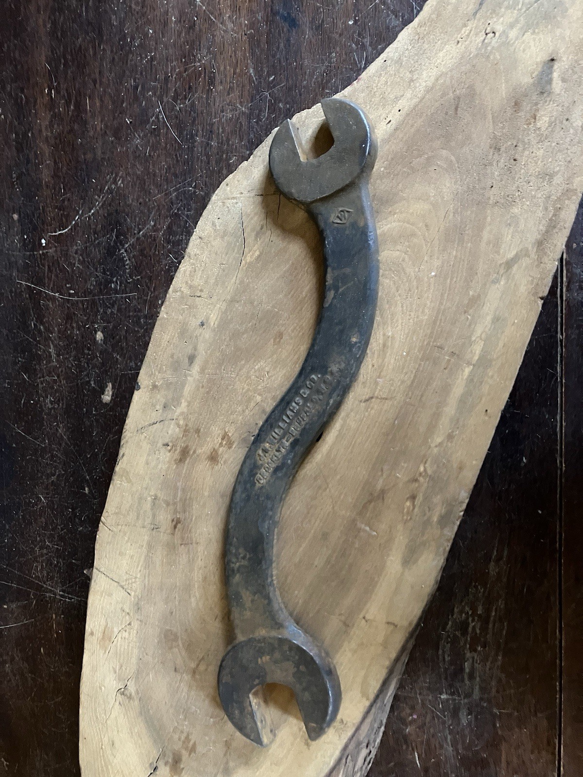 JH Williams And Co. 1/2” S-Curve Wrench: Brooklyn-Buffalo NY No. 367