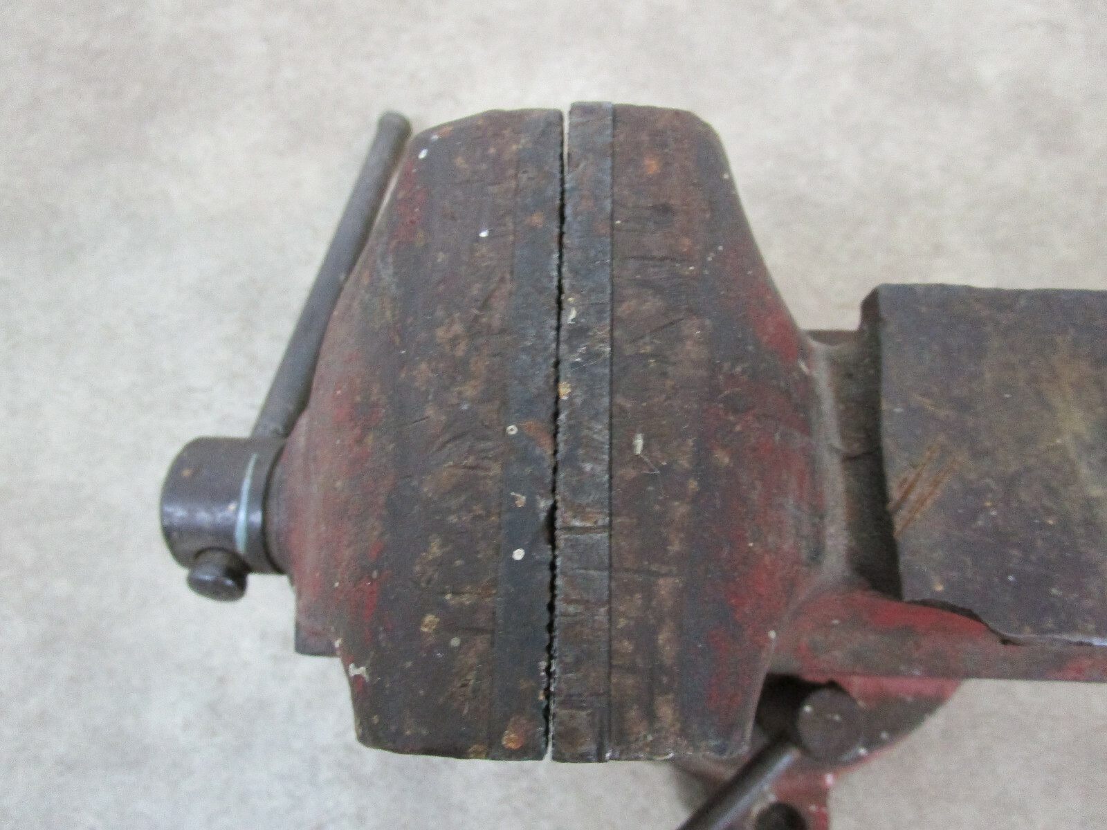 SIMPLEX UTILITY #350 Bench Vise 3-1/2″ Jaws Desmond Urbana Ohio USA Anvil Vtg