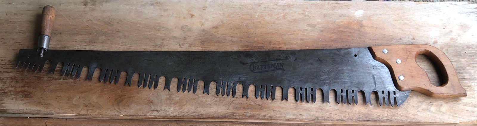 CRAFTSMAN No. 4957 PERFORATED LANCE TOOTH 1 MAN CROSS CUT SAW & HELPER’S HANDLE