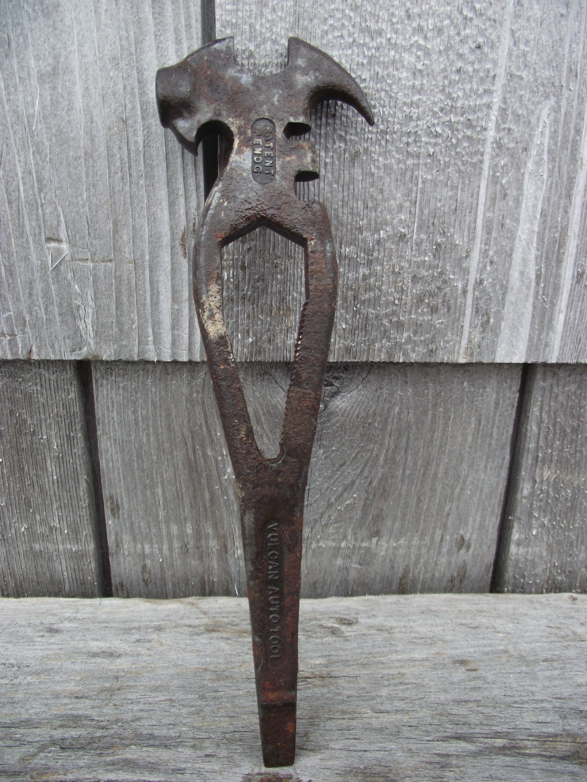Antique 1915 Rare VULCAN AUTO TOOL Multi Use Tool J.H.WILLIAMS