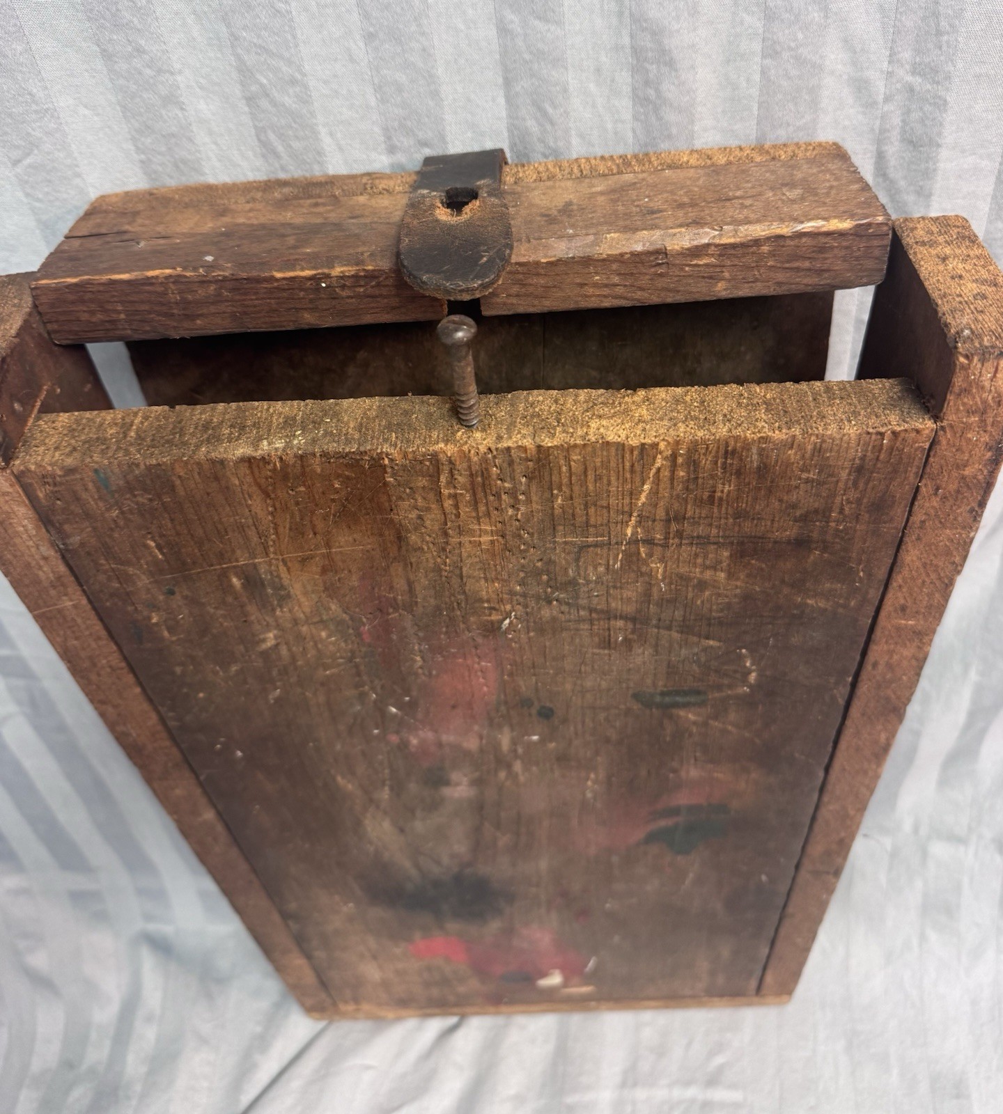 Lot of Nine Antique Wood Auger Bits w Tapered Square Shank And Wooden Case