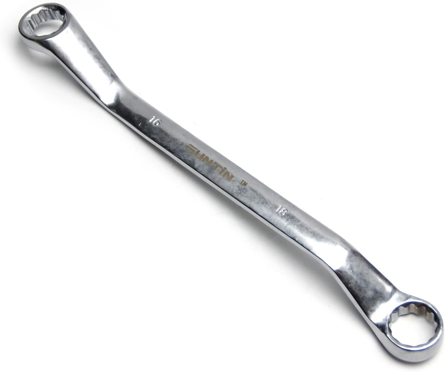 Metal,Chrome Plated/Steel Dual Offset Ring 12 P Box End Spanner (Metal,Chrome P
