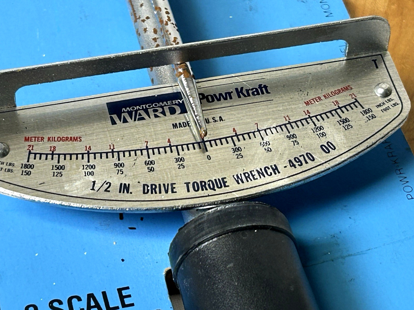 Montgomery Ward POWR-KRAFT 1/2″ Drive Torque Wrench 84-4925 Vintage