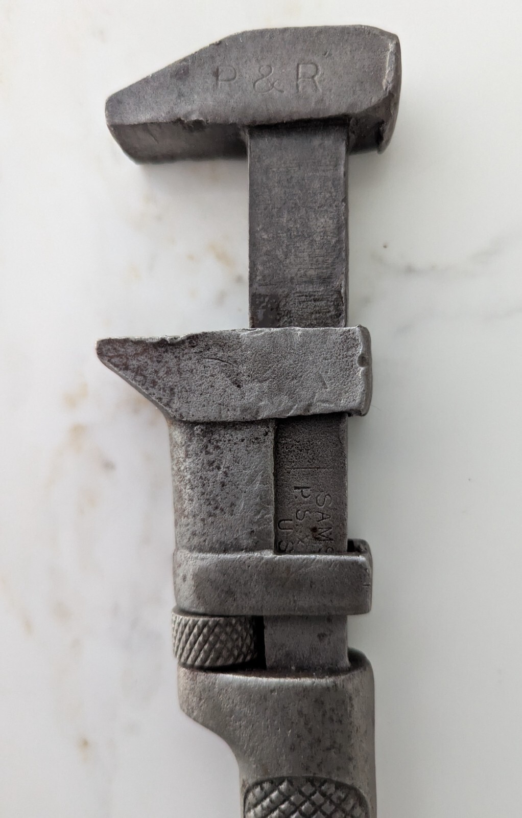 Vintage P.S. & W. (Peck Stow & Wilcox) Samson 8″ Adjustable Monkey Wrench
