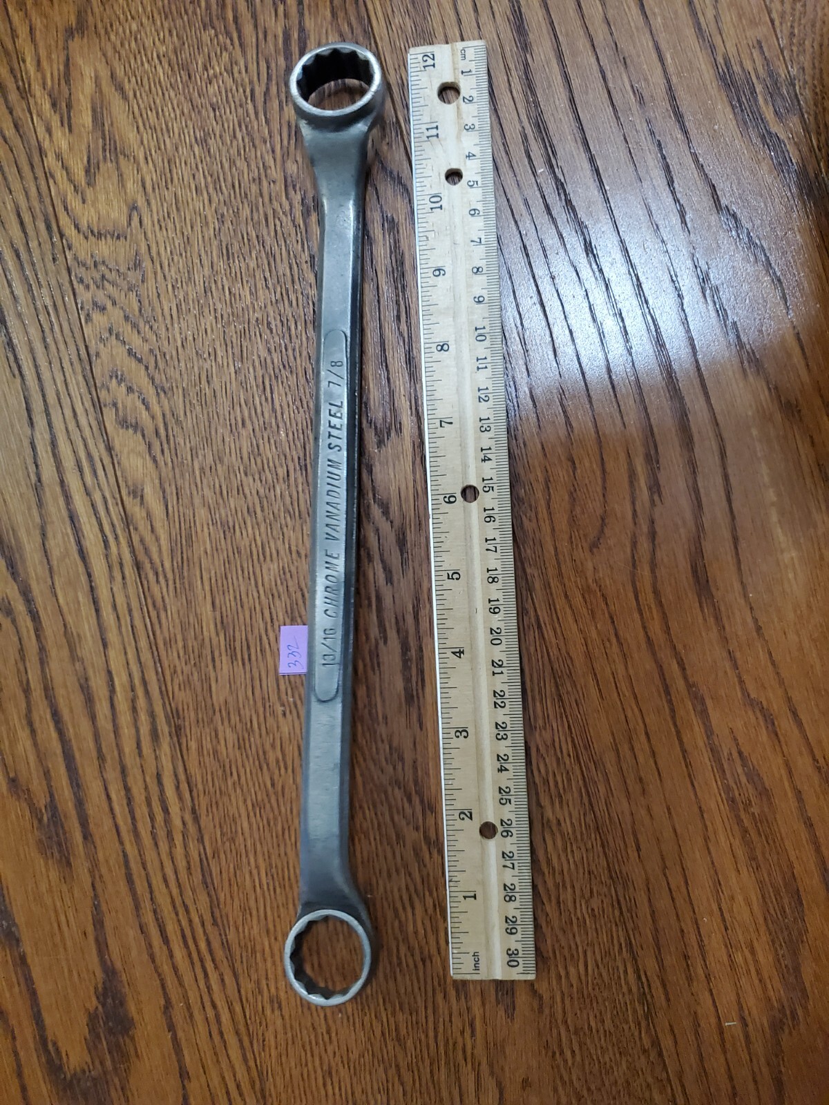 Vintage Riverside Offset Box End Wrench 13/16″ X 7/8″ USA Wards Rare
