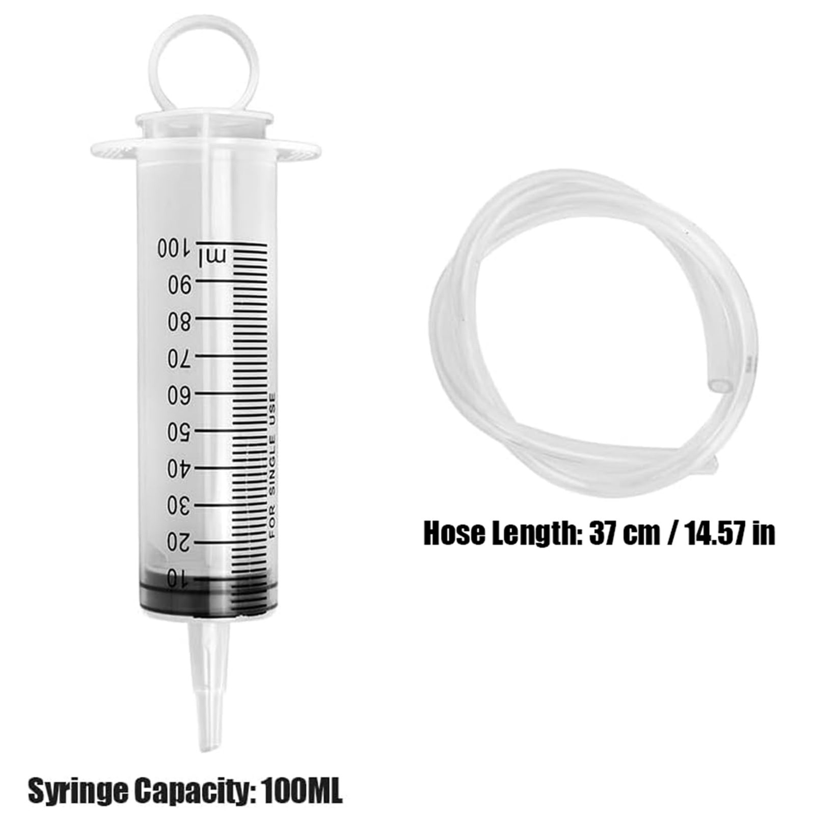 Brake Bleed Kit, Hydraulic Disc Clutches Bleeding Kit 100ML Syringe 50cm Hose Oi