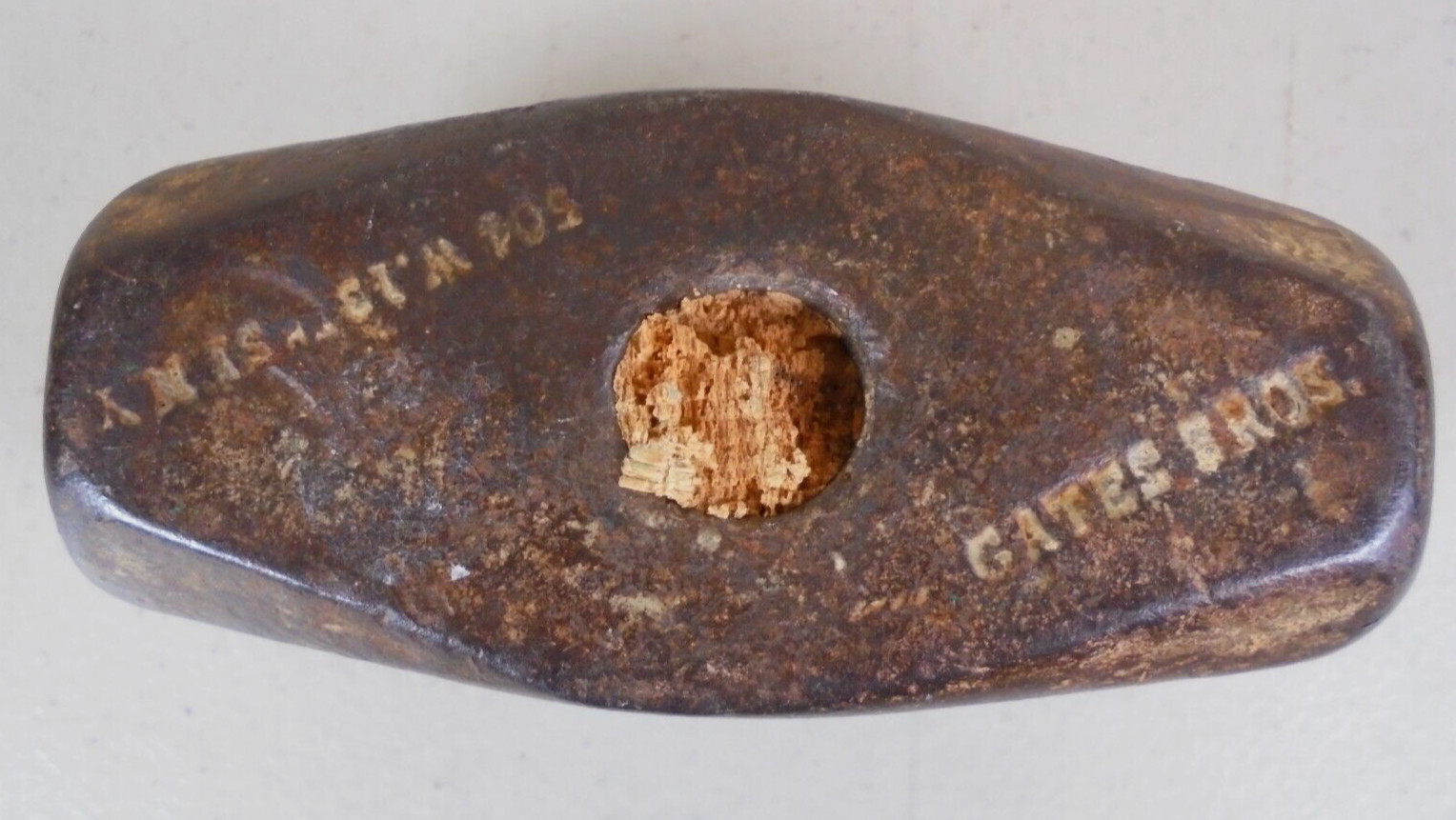VINTAGE GATES BROS. BLACKSMITH “DOMING” MEATAL FORMING HAMMER (3 Pounds 14oz.)