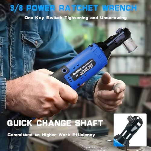 IRONFIST 12V 3/8″ Ratchet Wrench 2 Batts