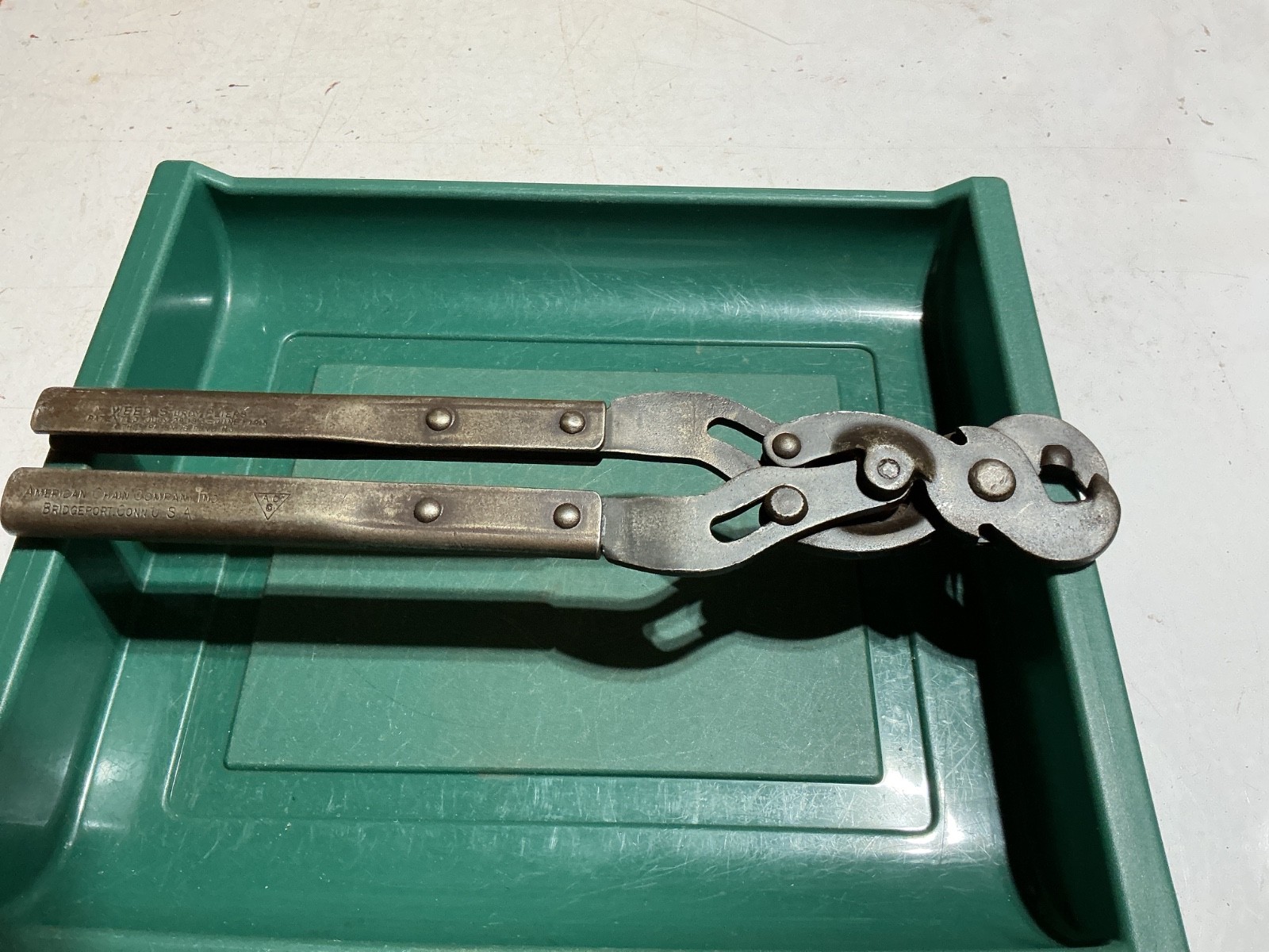 American Chain Co Weed Sturdy Chain Repair Pliers Made in USA