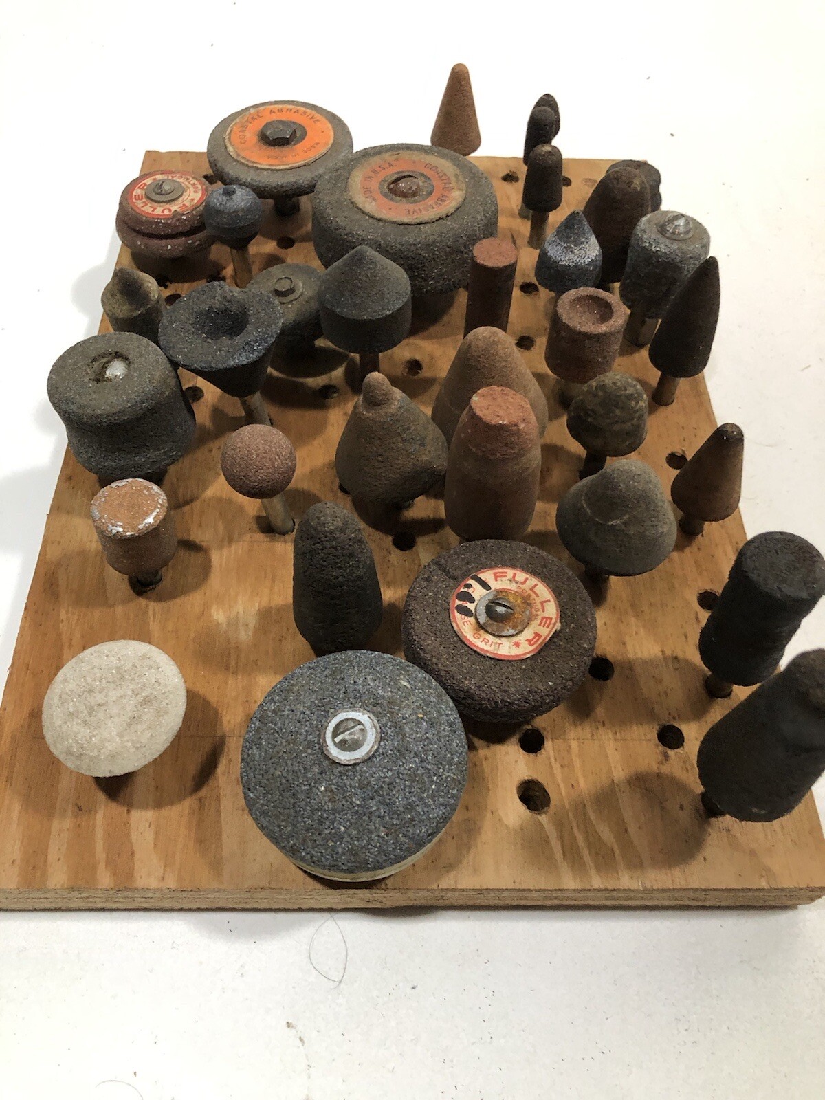 Lot Of 34 Vintage Grinding Stones – Fuller, Coastal Abrasive