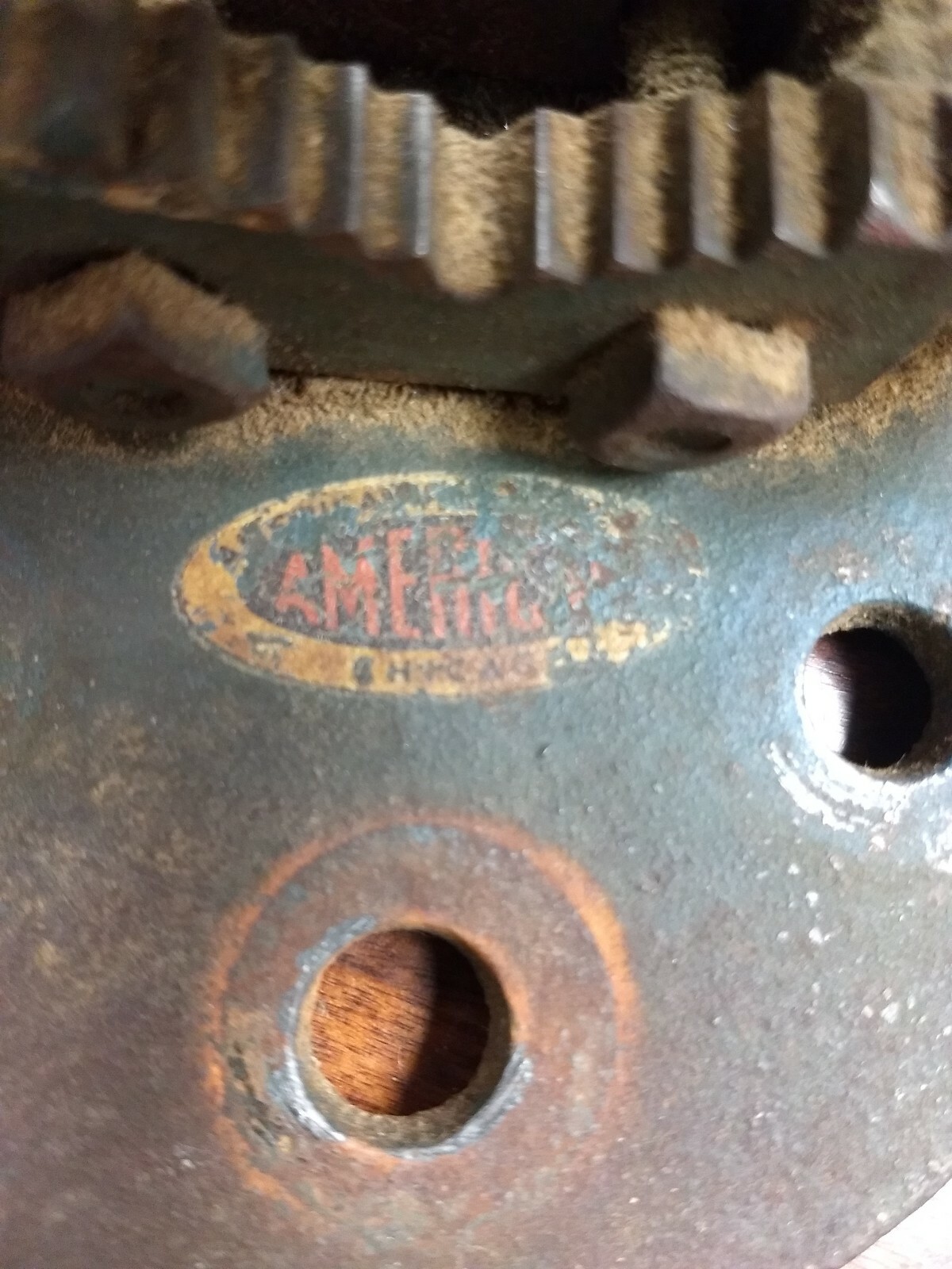 Vintage Pipe Vise Clamp Tool Cast Iron Chicago American Pipe Tool Co HG10
