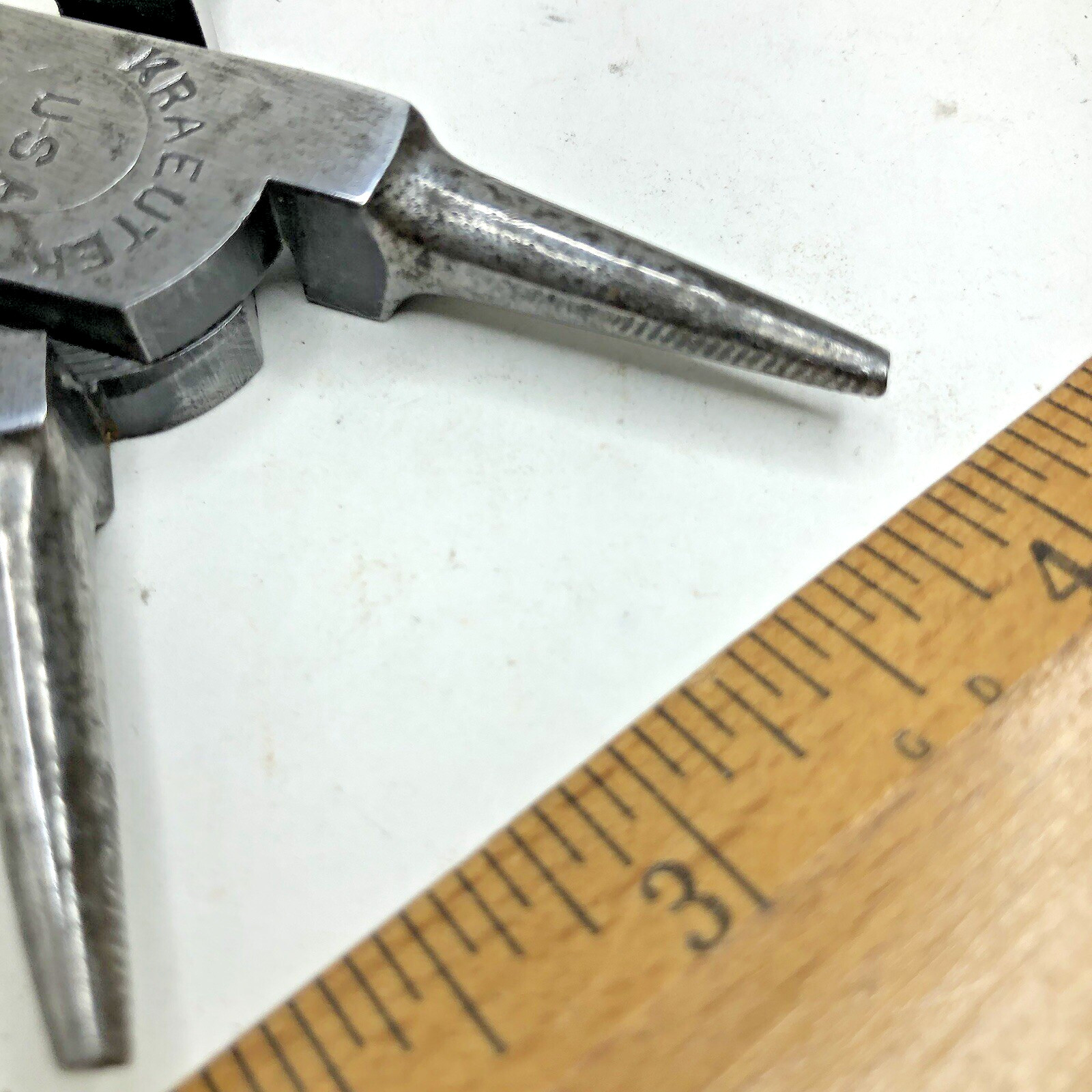 Vintage Lot 2 Kraeuter 1611-6 & 1611-4 Round Nose Jewlers Pliers Set Made in USA