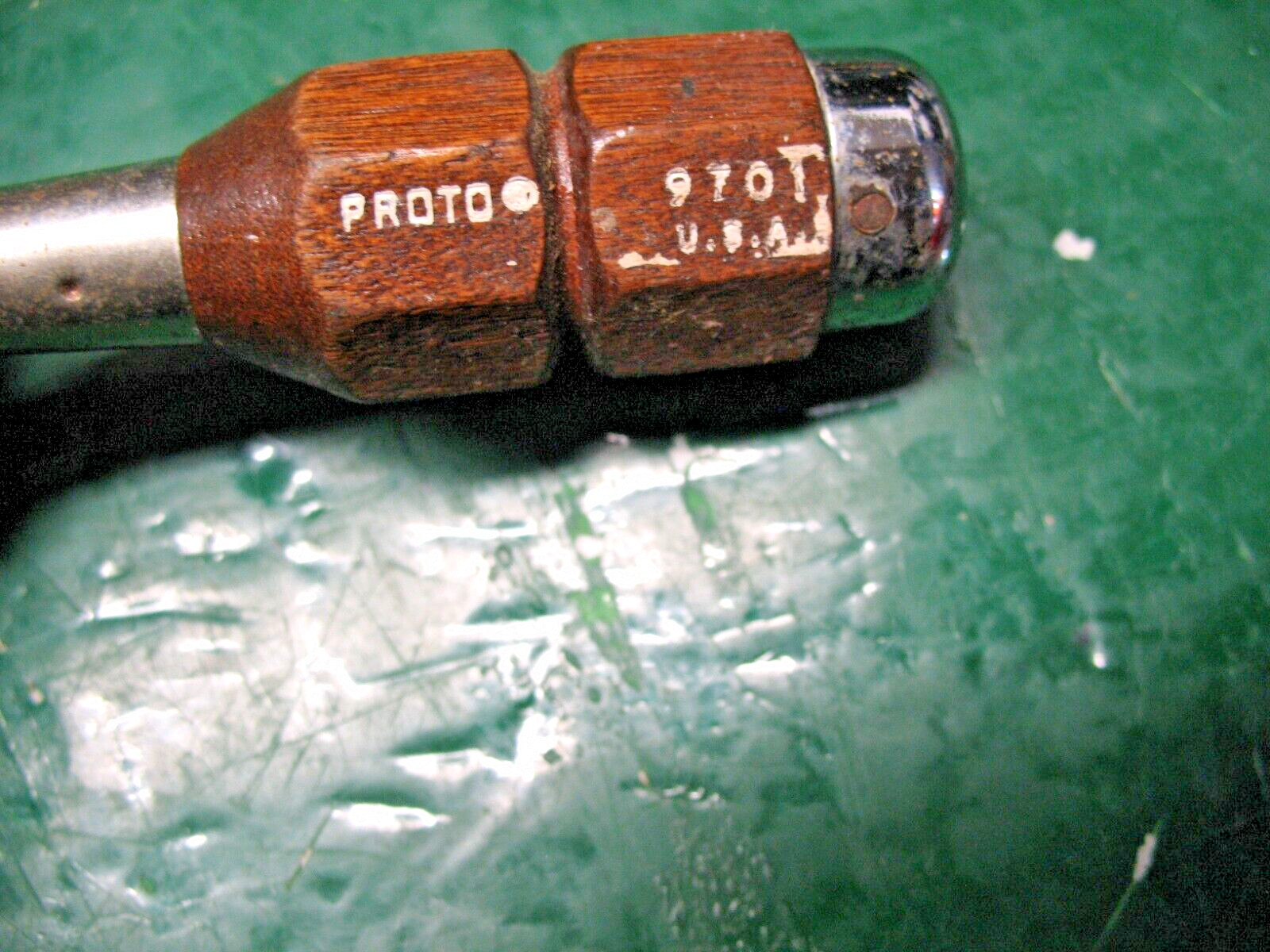 PROTO PROFESSIONAL No. 9700 A SET 6 STRAIGHT SLOT SQUARE SHANK SCREWDRIVERS CASE